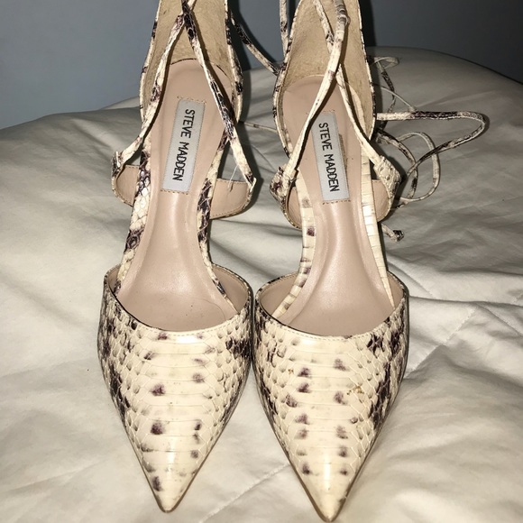 Steve Madden Shoes - Steve Madden Snake-print Heals